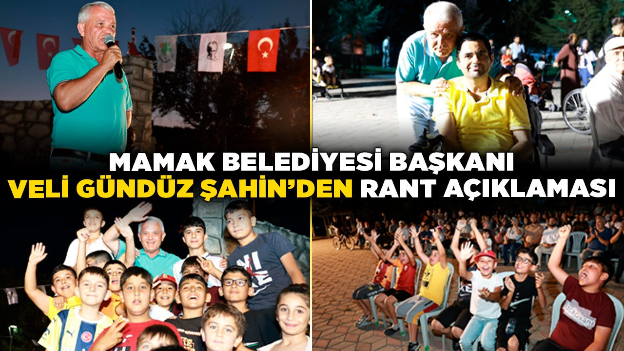 Mamak Belediyesi Başkanı Veli Gündüz Şahin’den rant açıklaması