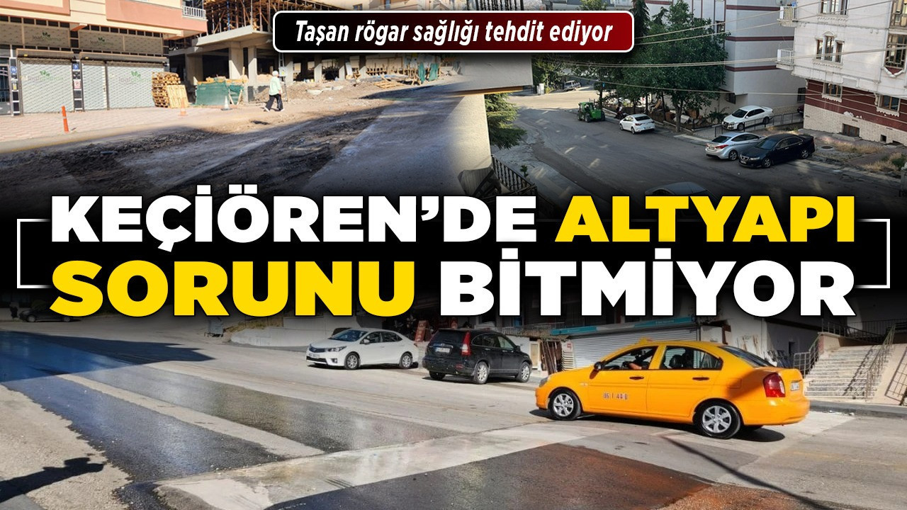 Keçiören'de altyapı sorunu bitmiyor! Taşan rögar sağlığı tehdit ediyor