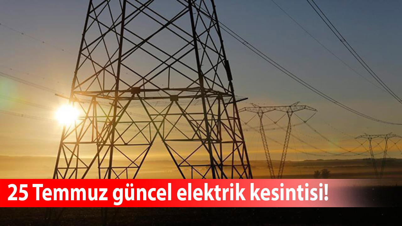 Ankara’da 25 Temmuz’da planlı elektrik kesintisi! İşte ilçe ilçe kesinti yaşanacak bölgeler