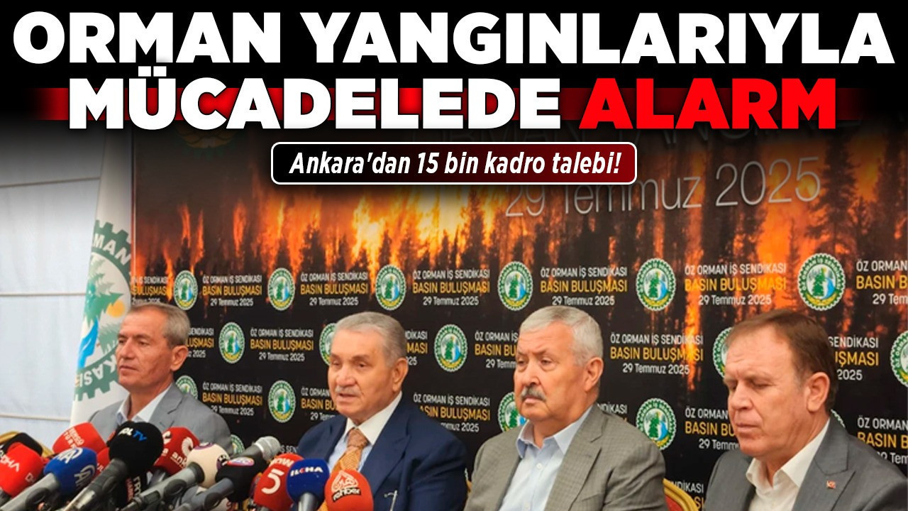 Orman yangınlarıyla mücadelede alarm! Ankara'dan 15 bin kadro talebi!