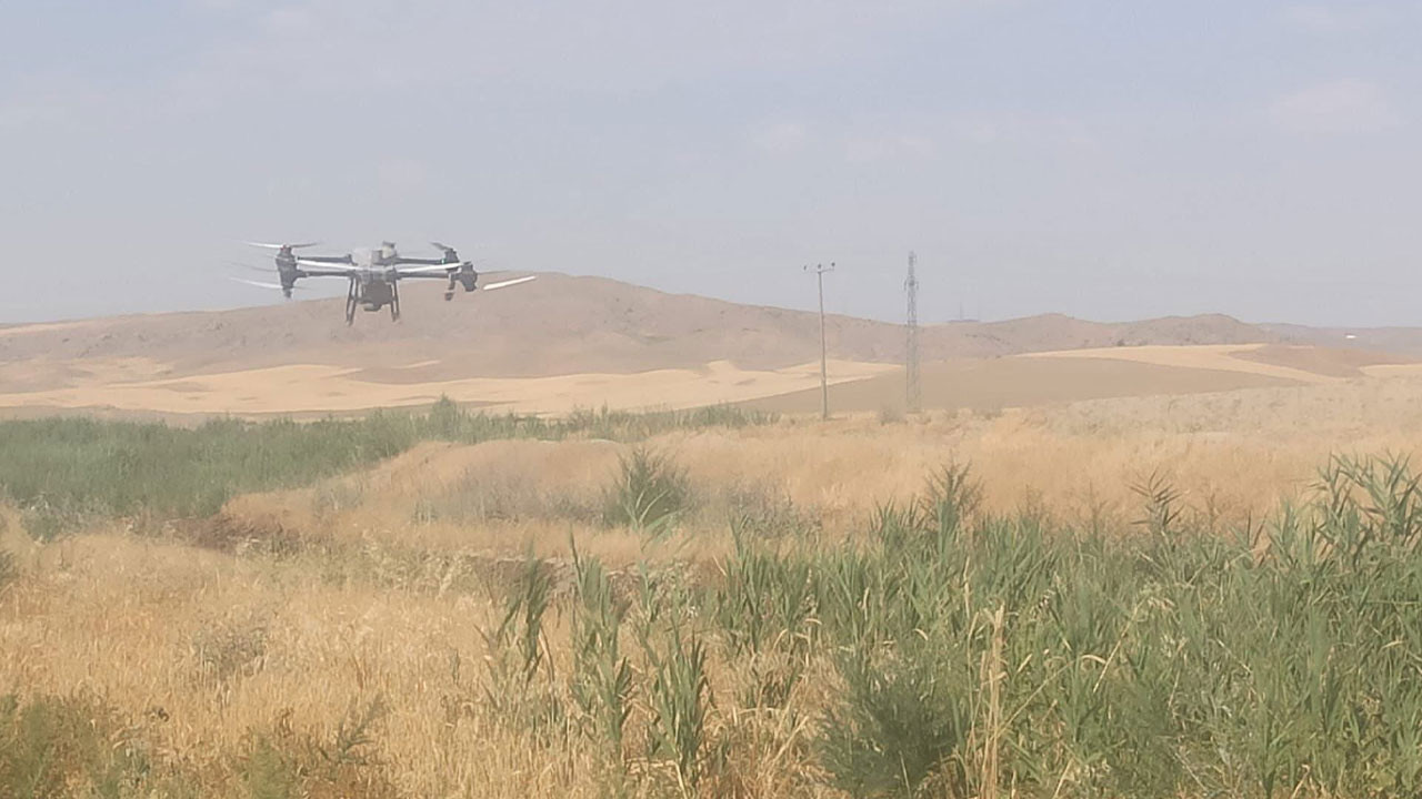 Polatlı Belediyesinden haşereyle mücadelede drone destekli ilaçlama