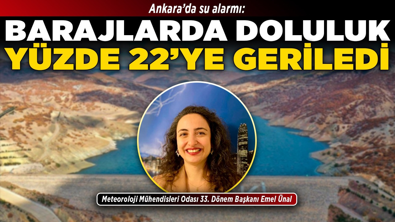 Ankara’da su alarmı: Barajlarda doluluk yüzde 22’ye geriledi