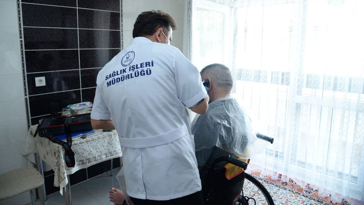 Kahramankazan Belediyesinden evde berber hizmeti