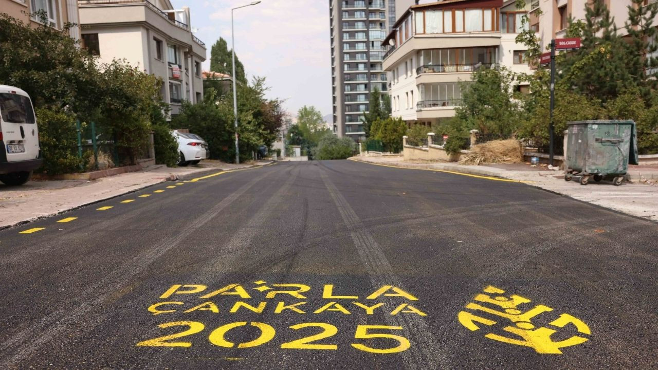 Çankaya Belediyesinden 100 bin tonluk asfalt hedefi