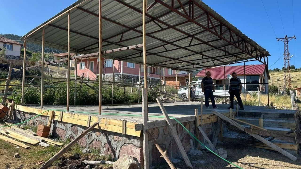 Çamlıdere Eldelek Yaylası'nda sosyal tesis inşaatına başlandı