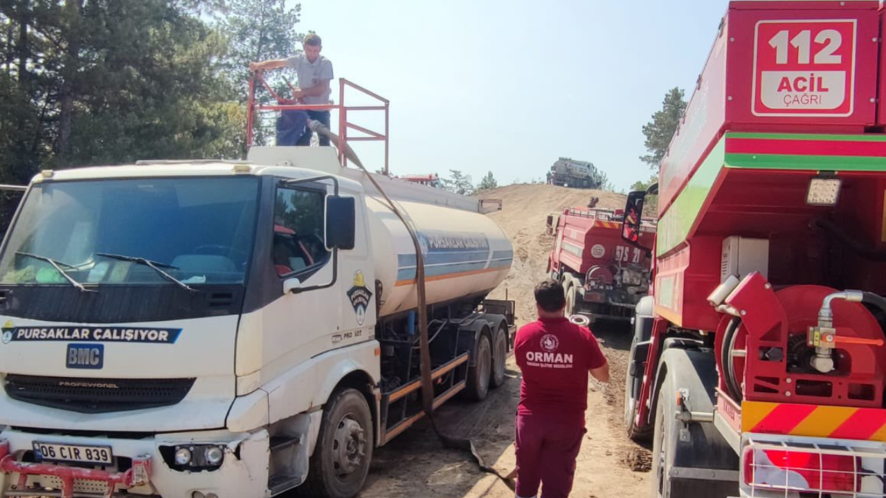 Pursaklar Belediyesinden Karabük’teki orman yangınlarına anlamlı destek!