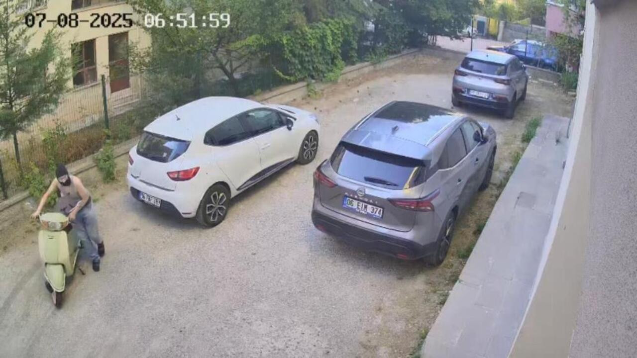 Çankaya’da kar maskeli hırsızın soğukkanlılığı pes artık dedirtti!