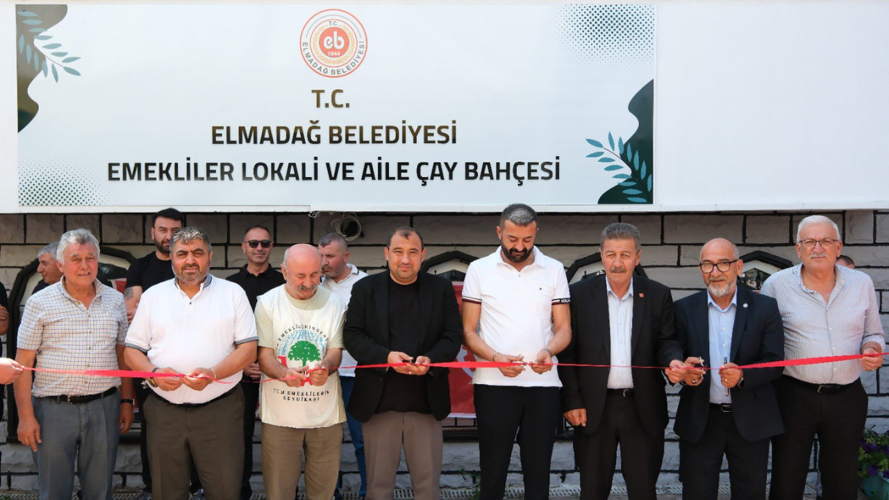 Elmadağ’da emekliler lokali ve aile çay bahçesi hizmete girdi