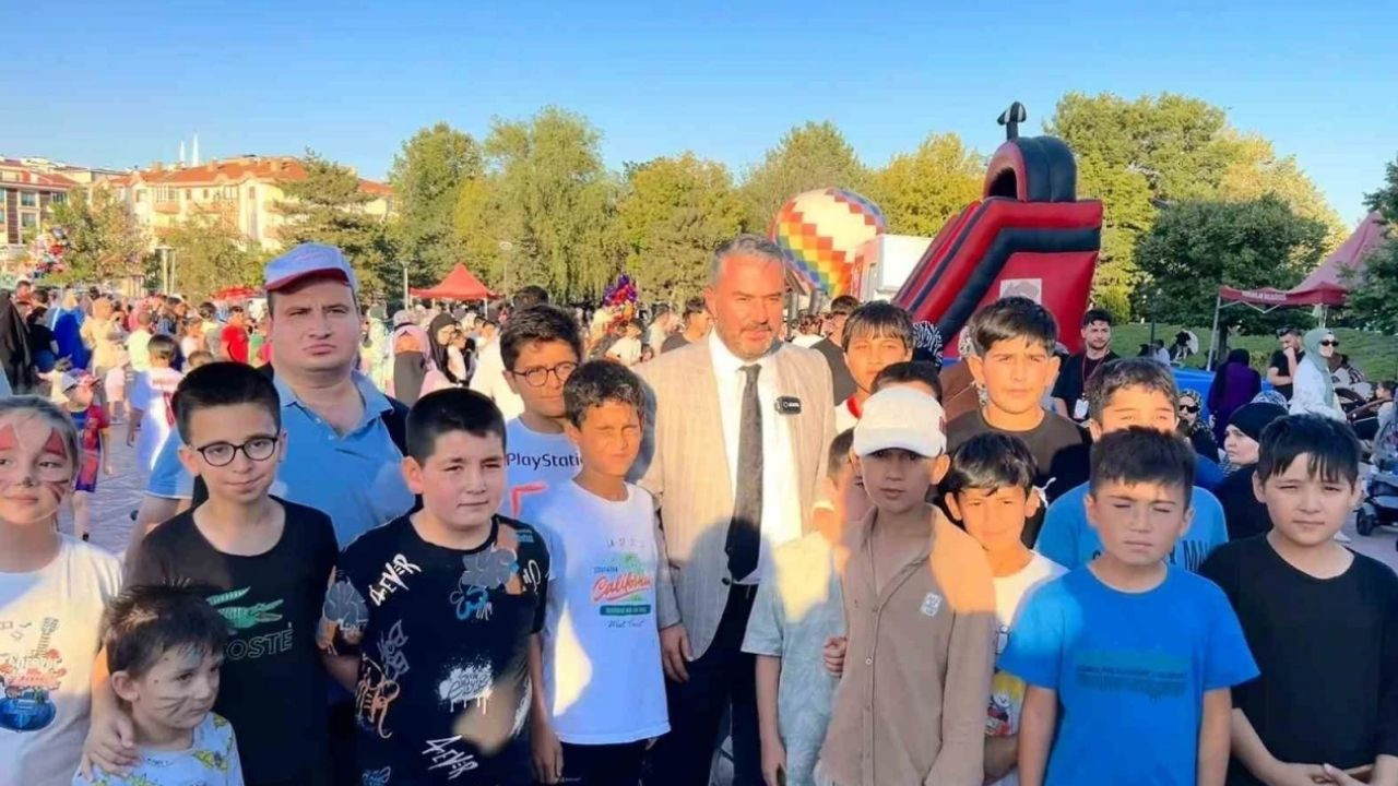 Pursaklar’da çocuklar doya doya eğlendi