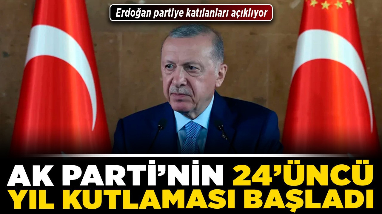 AK Parti'nin 24'üncü yıl kutlaması başladı! Erdoğan'dan Özel'e sert çıkış