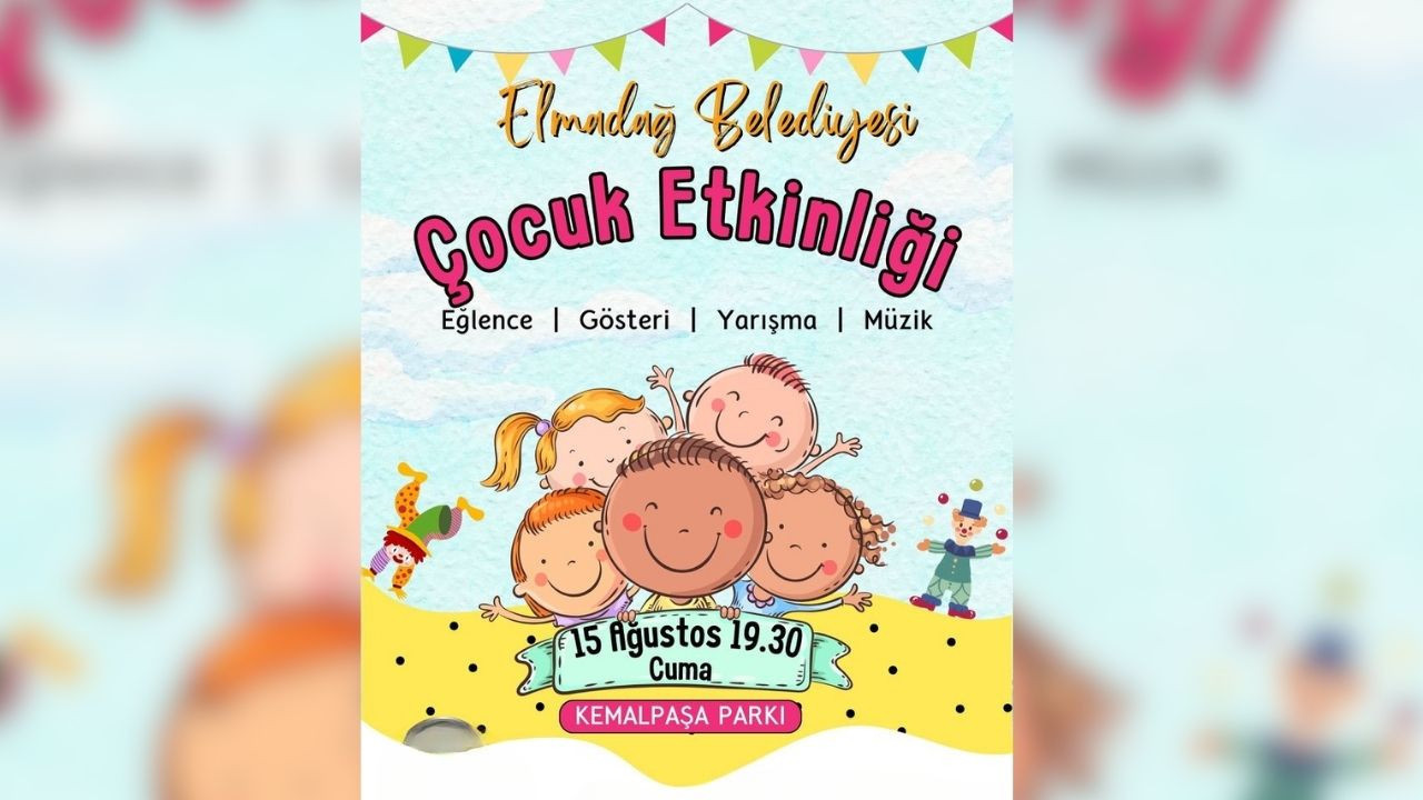 Elmadağ’da çocuklara özel eğlence günü