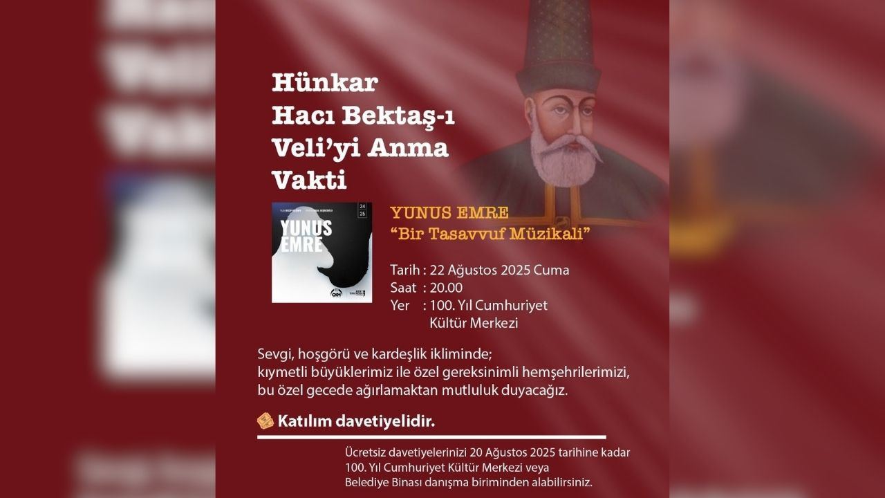 Etimesgut’ta Tasavvuf rüzgârı: “Yunus Emre – Bir Müzikal”