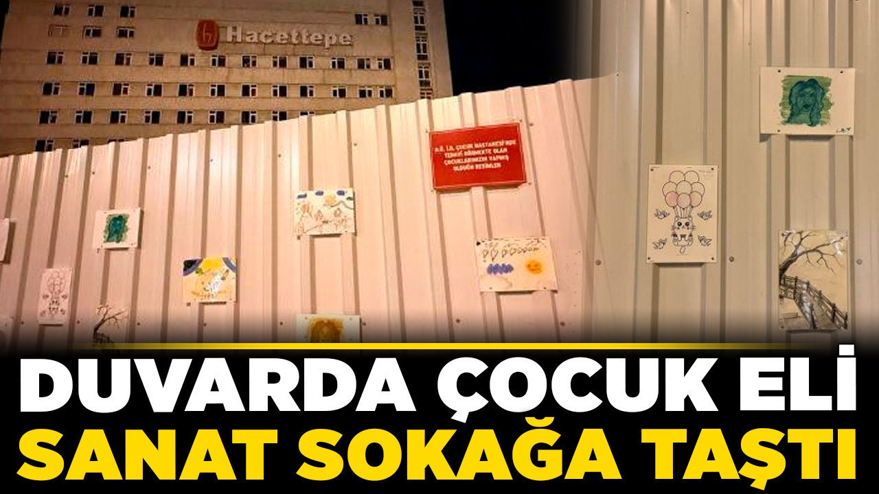 Duvarda çocuk eli! Sanat sokağa taştı!