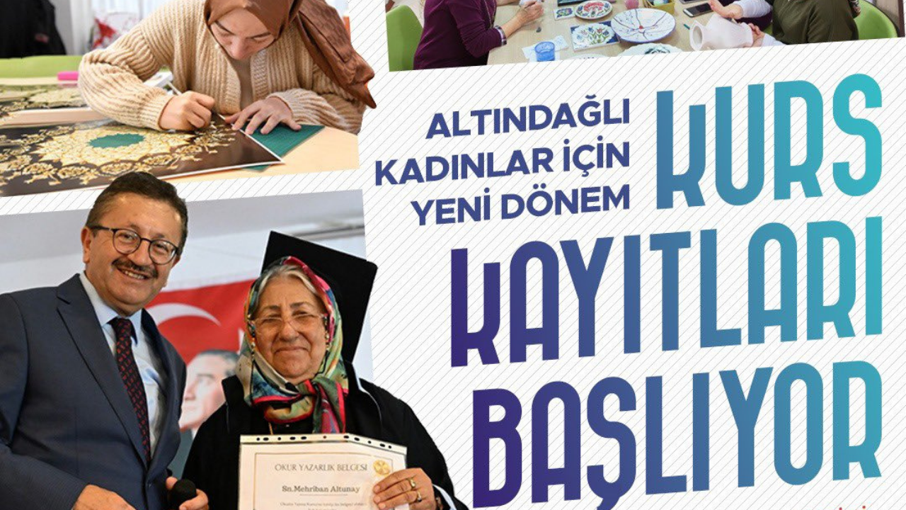 Altındağlı kadınlara müjde! Onlarca farklı kurs kayıtları başladı