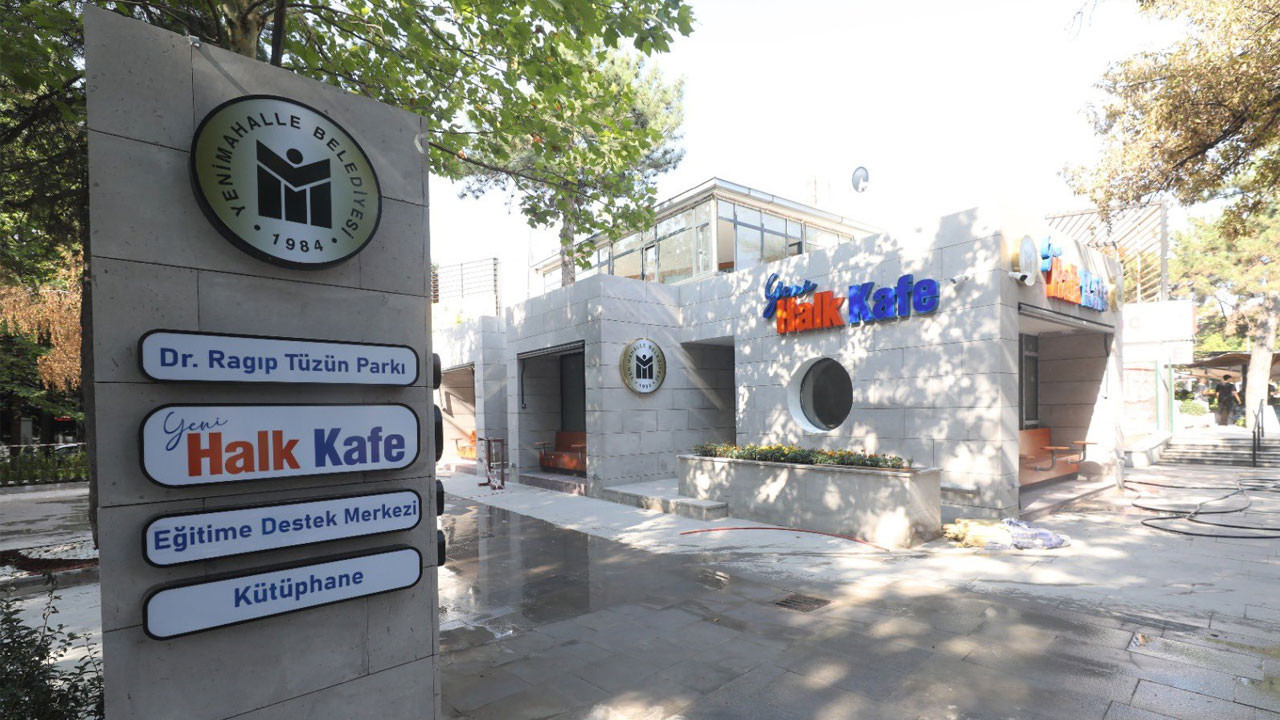 Yenimahalle Ragıp Tüzün Parkı’nda açılacak olan Halk Kafe gün sayıyor