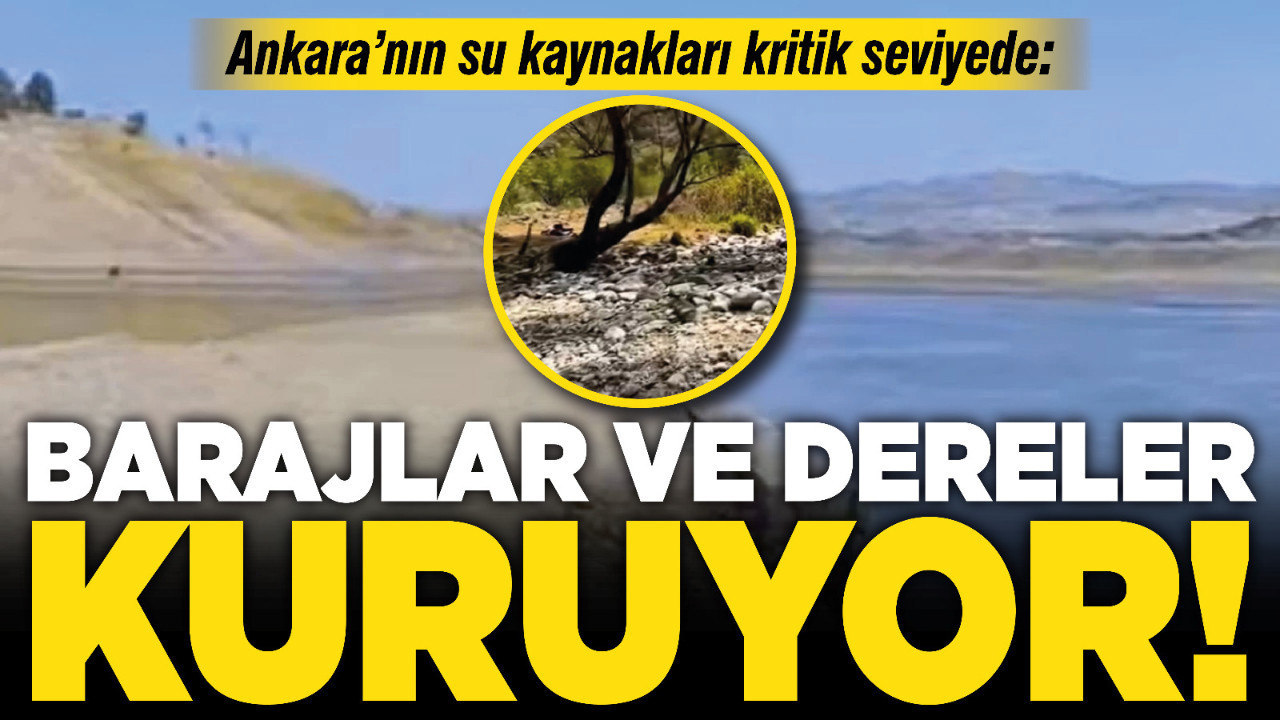 Ankara’nın su kaynakları kritik seviyede: Barajlar ve dereler kuruyor!