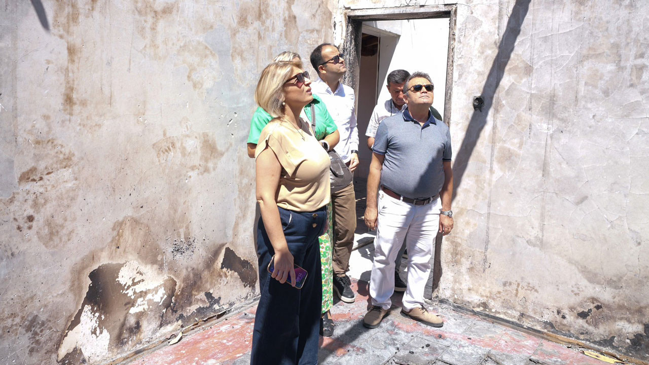 Ebru Keyvan’dan yangın mağdurlarına ziyaret