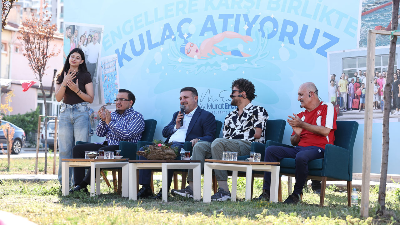 Milli Yüzücü Hamit Demir’den Sincan'da ilham veren buluşma