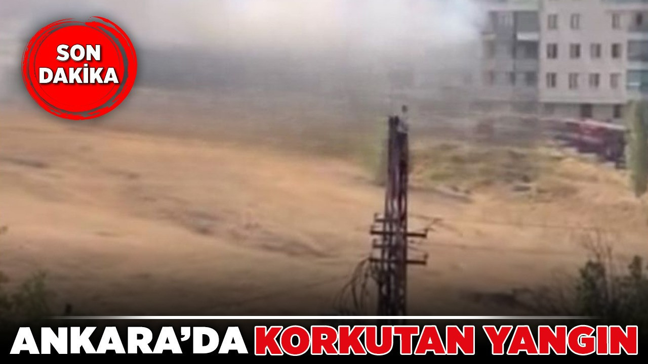 Ankara'da korkutan yangın! İki ev alevlere teslim oldu