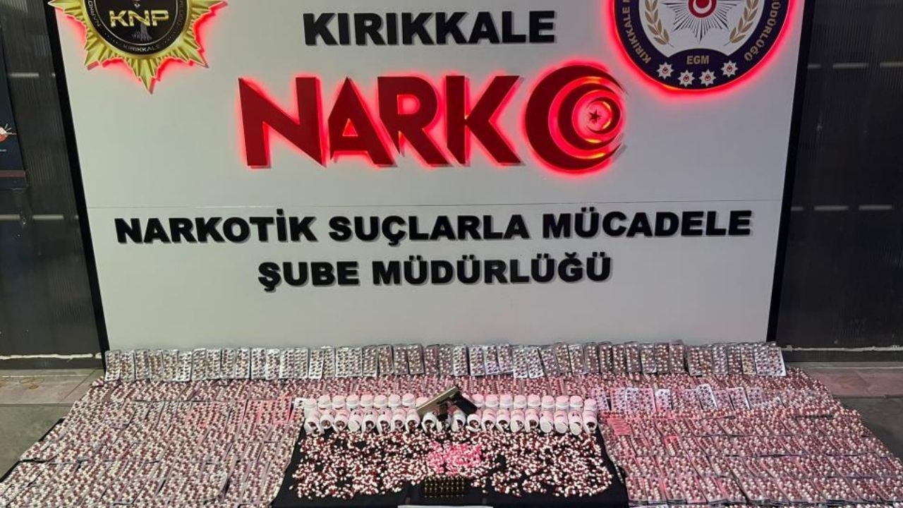 Kırıkkale’de büyük operasyon! Binlerce sentetik ecza hapı ele geçirildi
