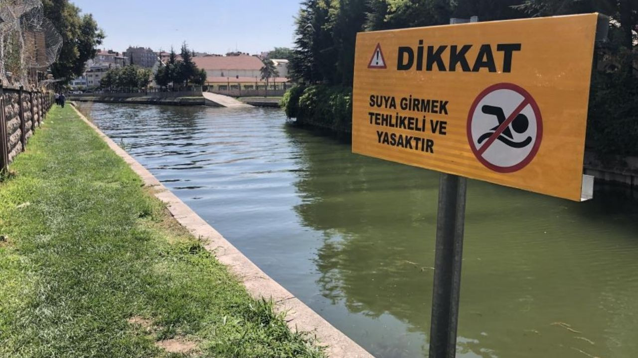 Eskişehir Porsuk Çayı’na girince zabıta çıkardı