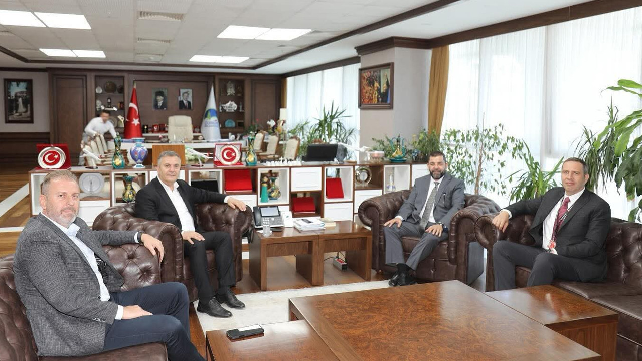Çubuk Belediye Başkanı Demirbaş, TGS ve THY yetkililerini belediyede ağırladı!