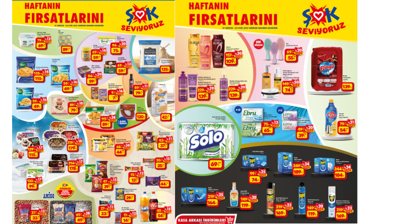 Şok Market 27 Ağustos – 2 Eylül 2025 fırsat ürünleri kataloğu yayınlandı! Hangi ürünler indirimde?