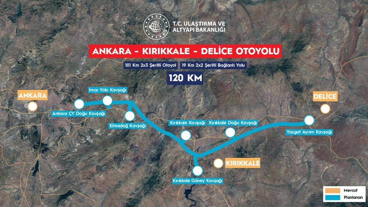 Ankara-Kırıkkale-Delice Otoyolu'nda çalışmalar başladı: Trafik yoğunluğu azalacak!