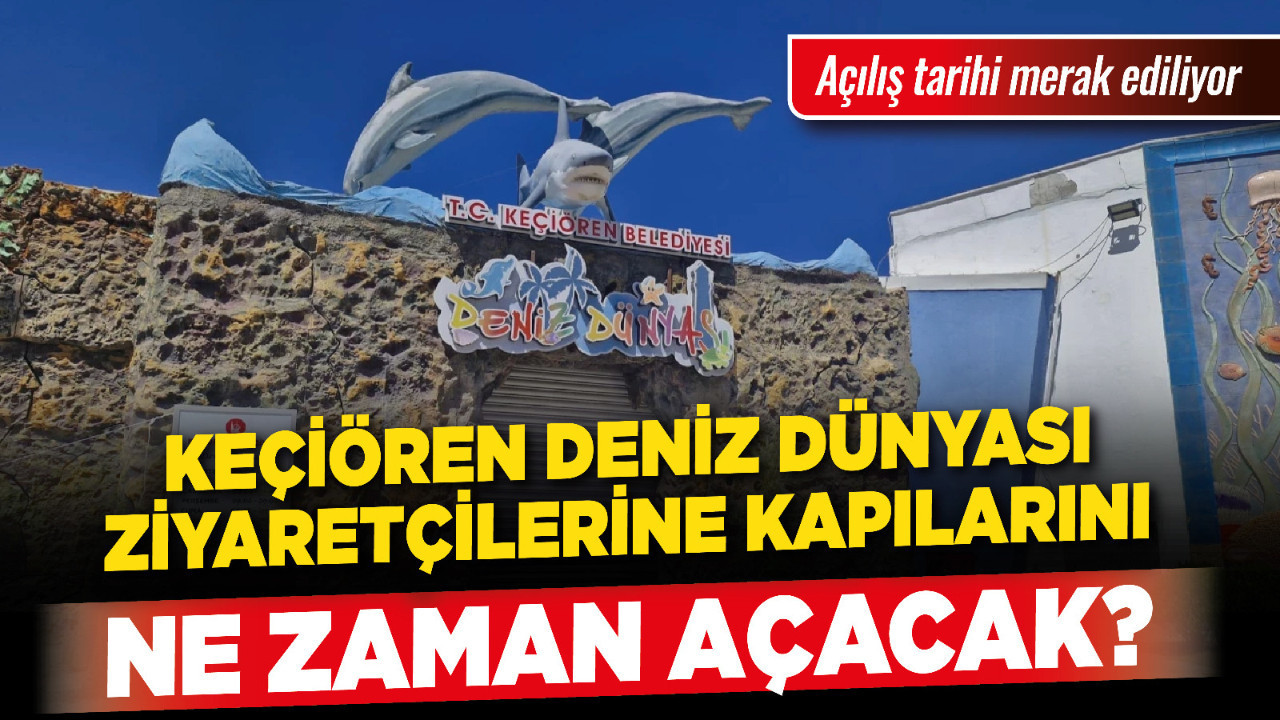 Açılış tarihi merak ediliyor! Keçiören Deniz Dünyası ziyaretçilerine kapılarını ne zaman açacak?