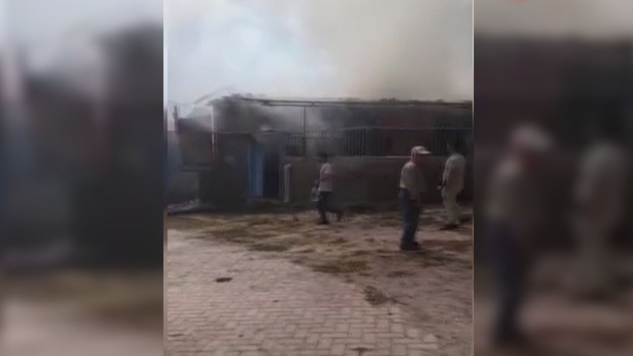 Ankara Güdül’de tek katlı ev alevlere teslim oldu