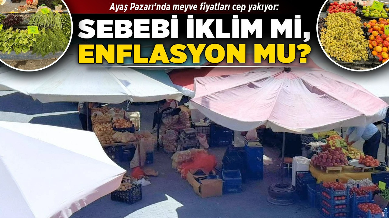 Ayaş Pazarı’nda meyve fiyatları cep yakıyor: Sebebi iklim mi, enflasyon mu?