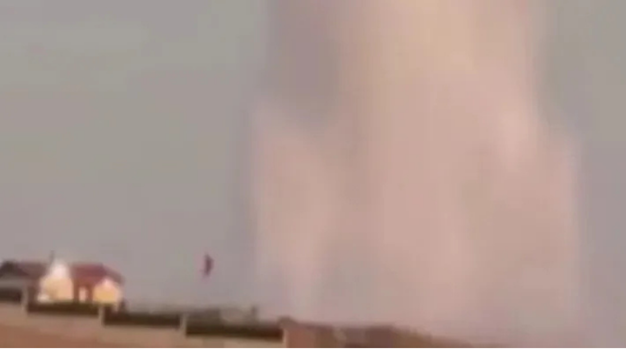 Gölbaşı'nda ana su hattı patladı: Tarlalar sular altında kaldı!