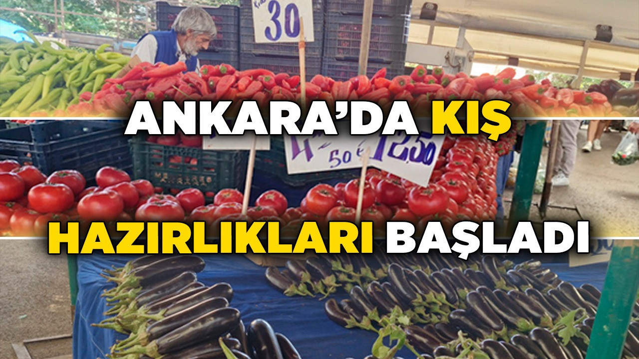 Ankara’da kış hazırlıkları başladı: Kırmızı biber pazarın yıldızı oldu