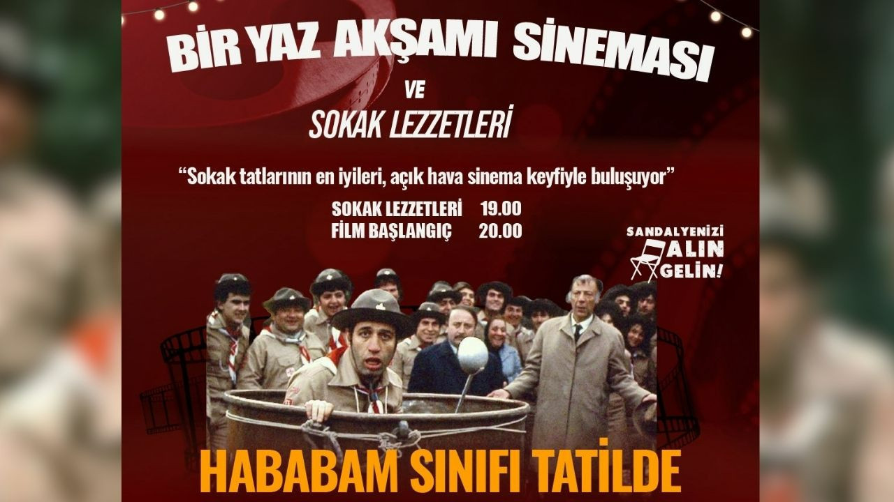 Keçiören’de “Bir Yaz Akşamı Sineması” Hababam Sınıfı Tatilde ile devam ediyor