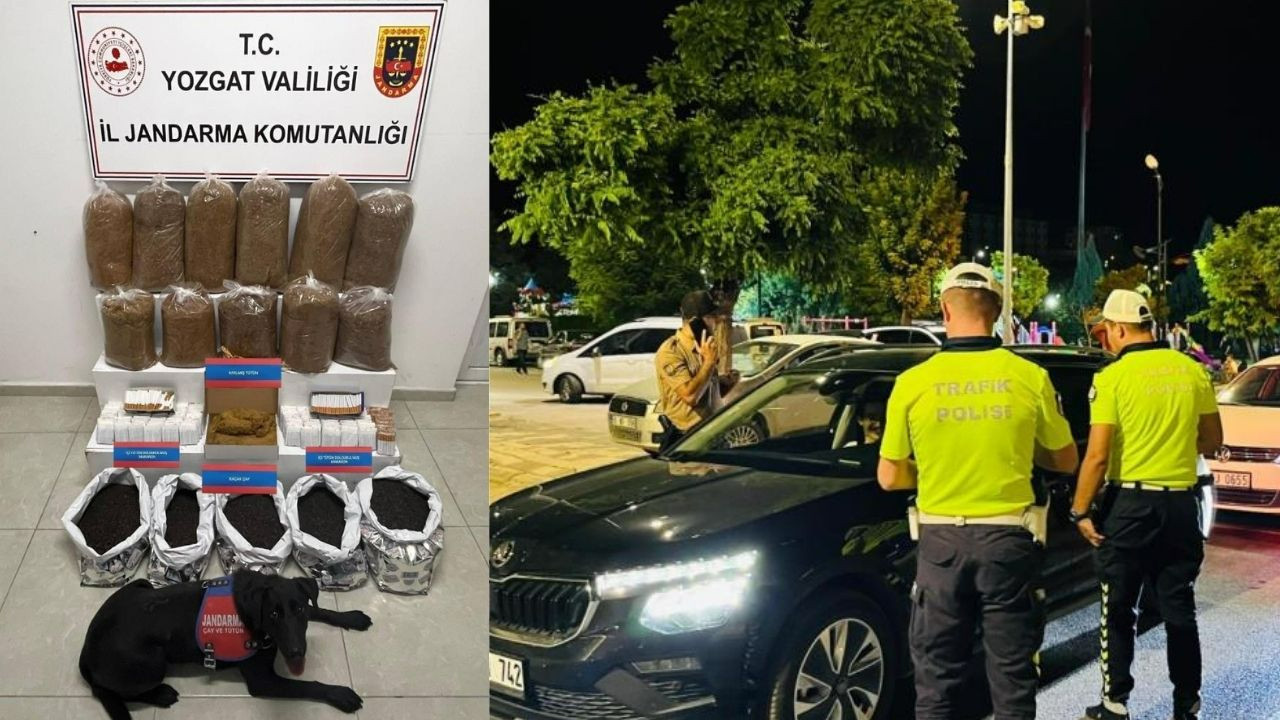 Yozgat Boğazlıyan’da kaçakçılık operasyonu, Yerköy’de huzur denetimi