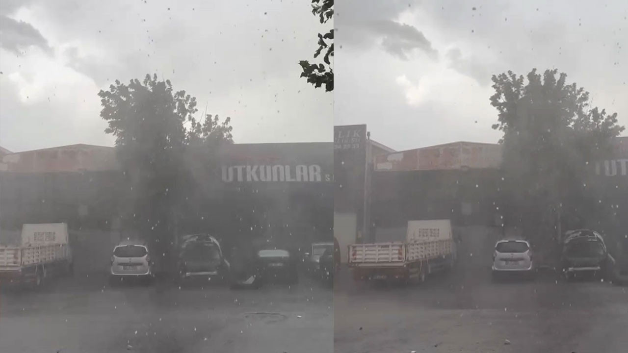 Ankara'da sağanak yağış bastırdı! Ostim’de yollar göle döndü