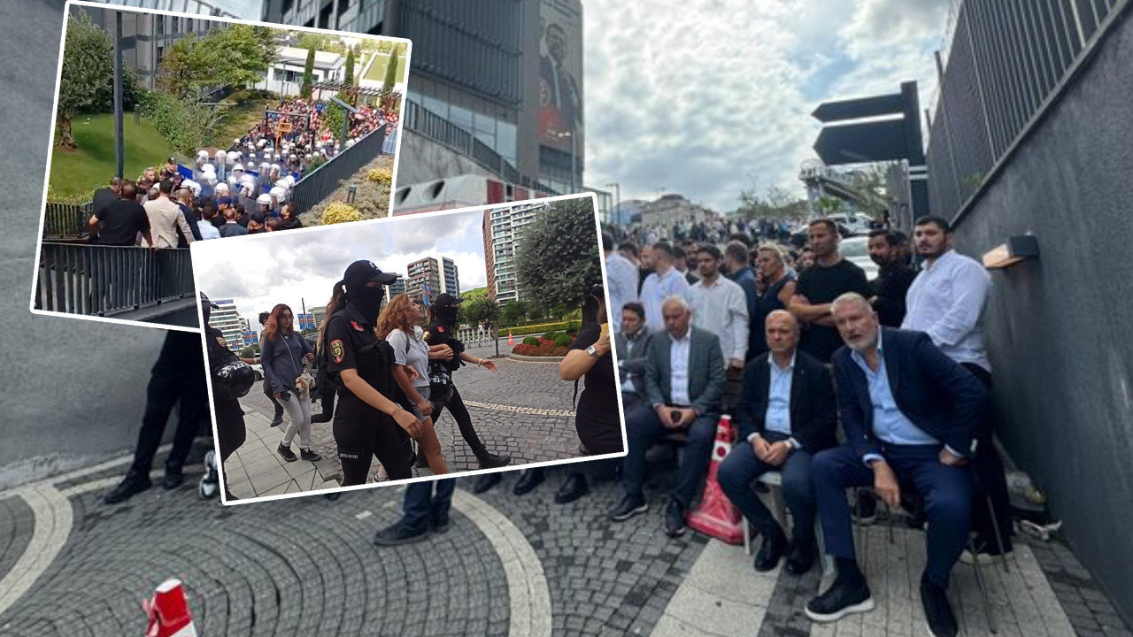 CHP İstanbul binasında yüksek tansiyon! Polis ve partililer arasında arbede