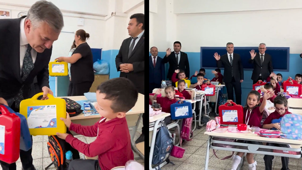 Çubuk’ta yeni eğitim yılı hediyeyle başladı
