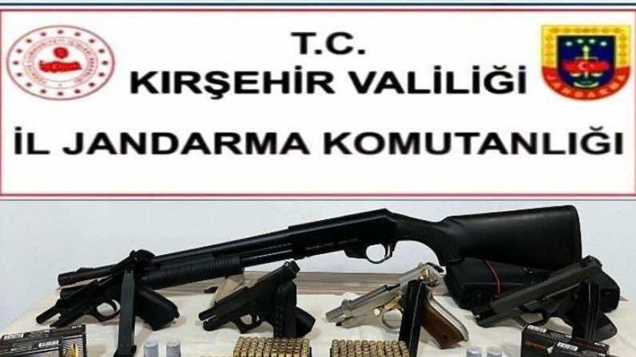 Kırşehir’de ruhsatsız silah operasyonu: 5 gözaltı