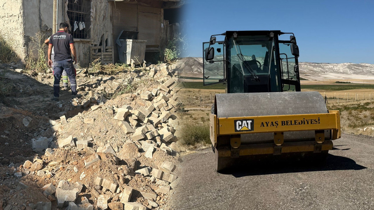 Ayaş’ta yol ve asfalt çalışmaları hızla devam ediyor!