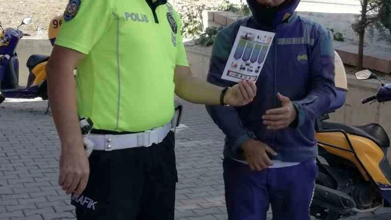 Kırşehir’de motokuryeler, trafik bilinci kazanıyor