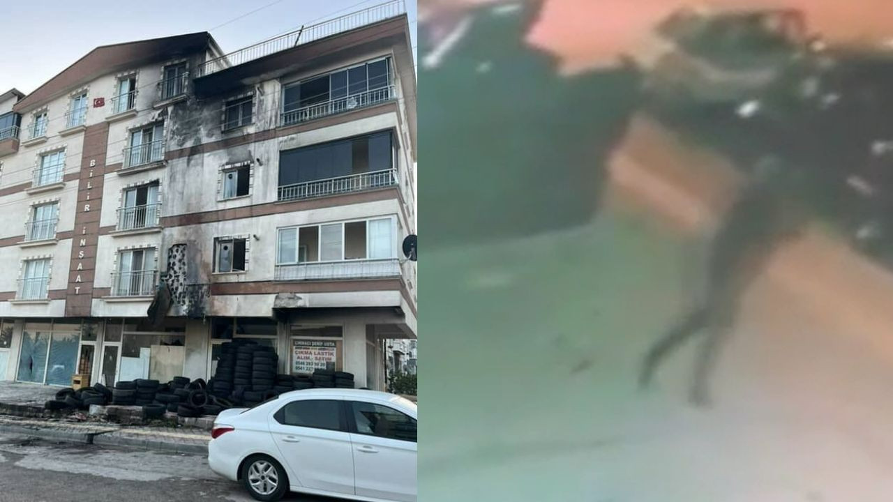 Sincan’da bir iş yeri kundaklandı! O anlar kamerada