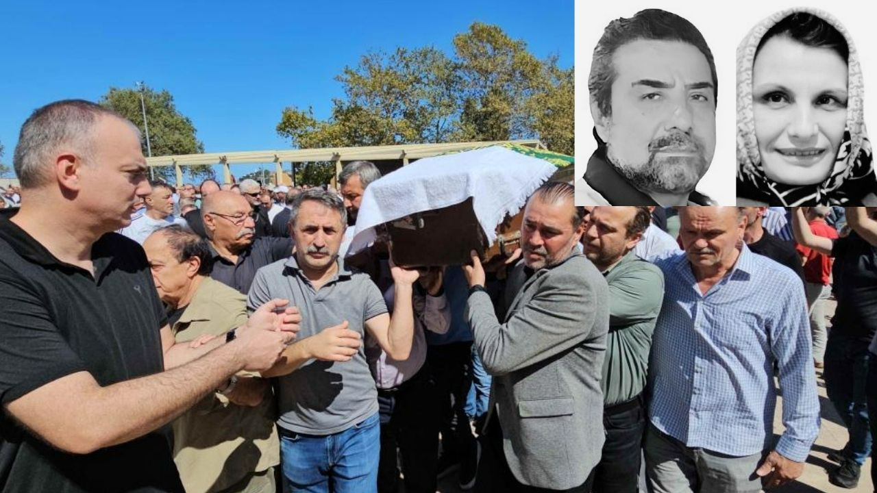 Trafik kazasında hayatını kaybeden Murat ve Havva Korkmaz çifti Ankara'da toprağa verildi