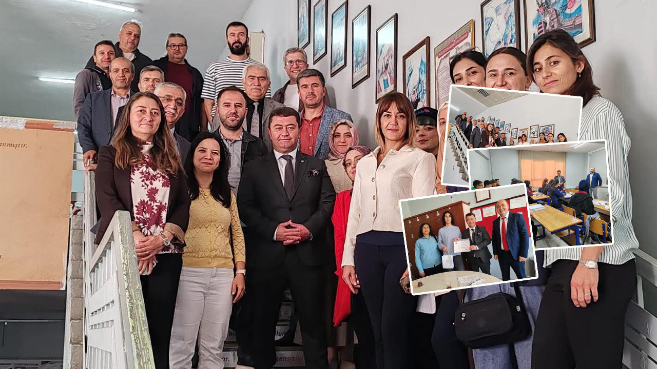 Elmadağ'da motivasyon had safhada! Öğretmenlerle nostaljik merdiven pozu