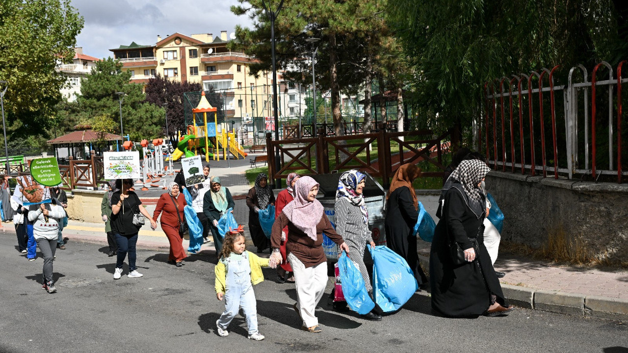 Altındağ’da çevre için farkındalık! Kadınlar ve çocuklar el ele