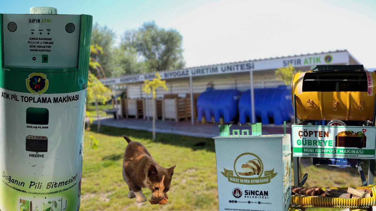 Çöpten gübreye, gıdadan mamaya! Sincan’da sıfır atık modeli