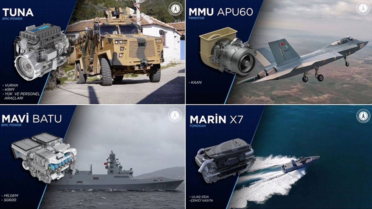 Kara, hava, deniz ve füze sistemlerinde yerli motor devrimi