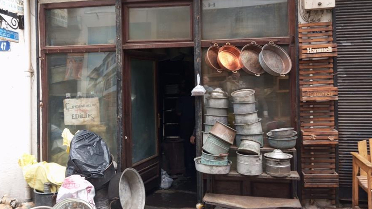 Beypazarı'nda dükkanda korkutan yangın!