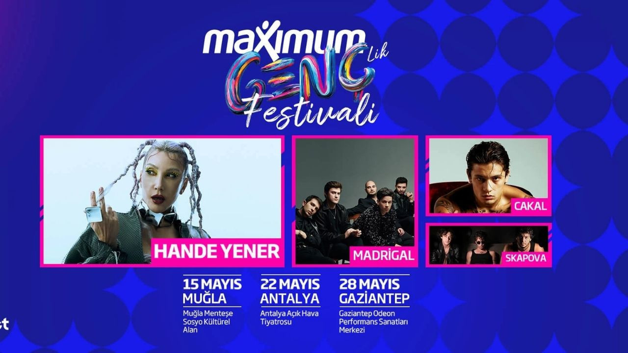 Maximum Gençlik Festivali 9 Ekim’de Ankara’yı sallayacak!