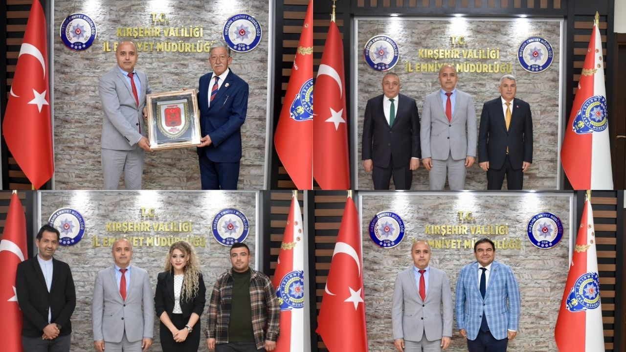 Kırşehir Emniyet Müdürü Mesut Görücü’ye hayırlı olsun ziyaretleri sürüyor